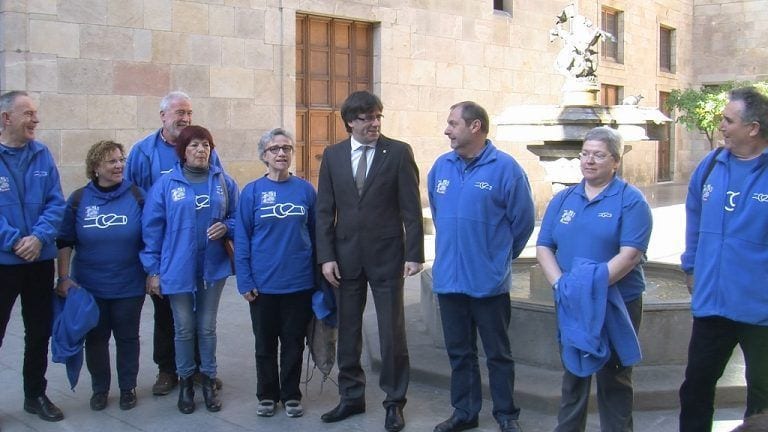 Una delegació de la PDE s'ha reunit amb el president Puigdemont a Palau