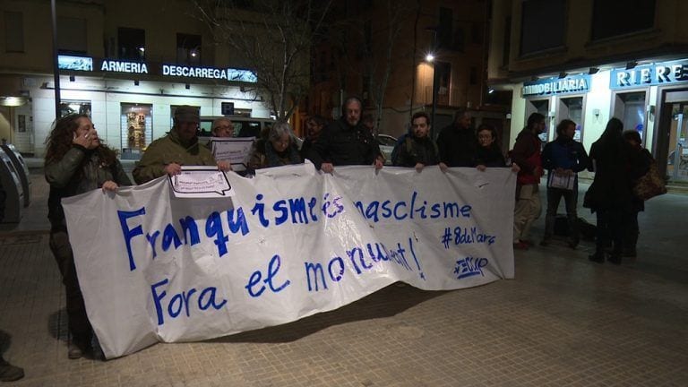 Concentració 'cupaire' a la plaça del Paiolet