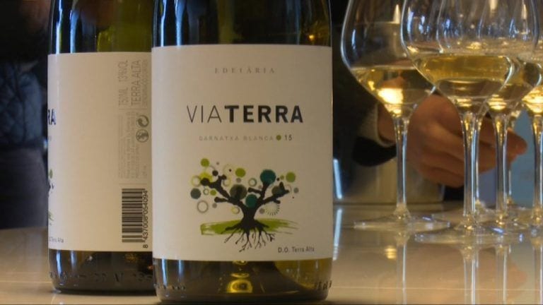 El vi es consolida com a pol d’atracció de turistes a la Terra Alta Tast de vins a la trenxeres de Corbera d'Ebre