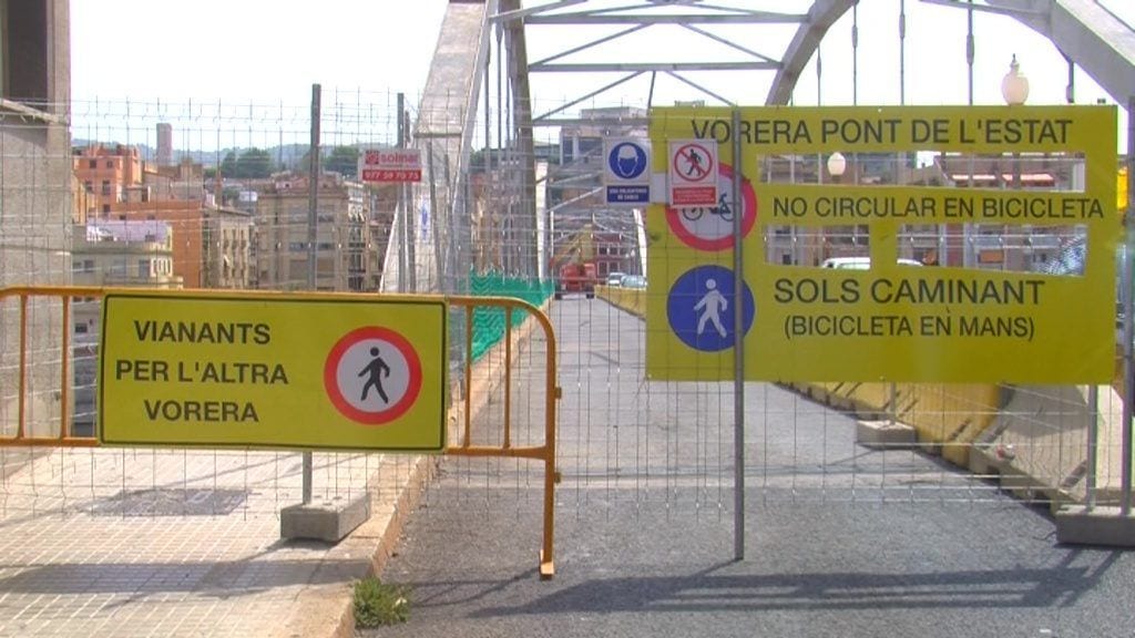 Les obres del pont de l’Estat de Tortosa segueixen avançant Les obres del pont de l'Estat de Tortosa segueixen avançant
