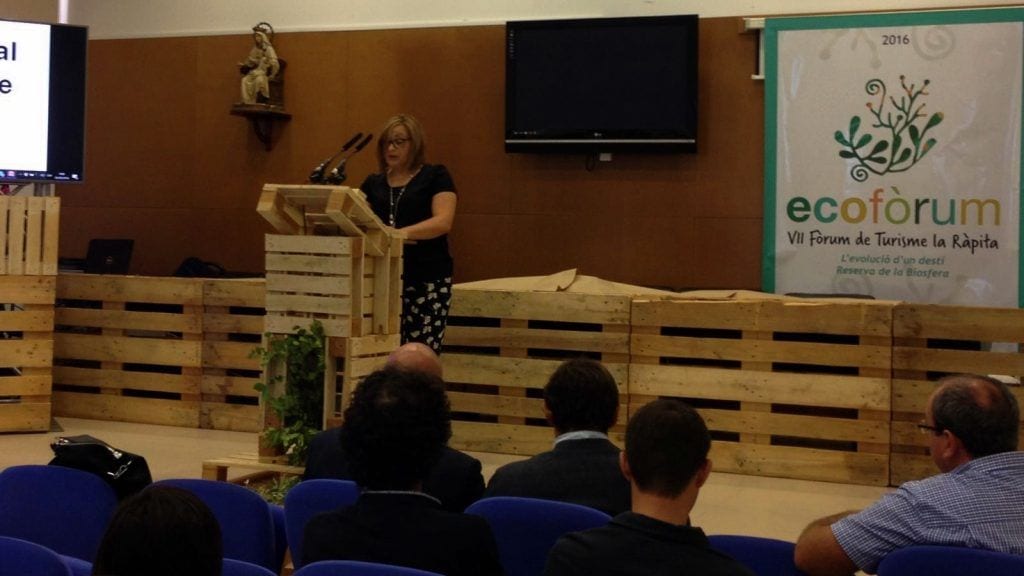 L’Ecofòrum de la Ràpita centra enguany el focus en els productes ecològics A la foto: Rosa Anglès, regidora de turisme i comerç de la Ràpita