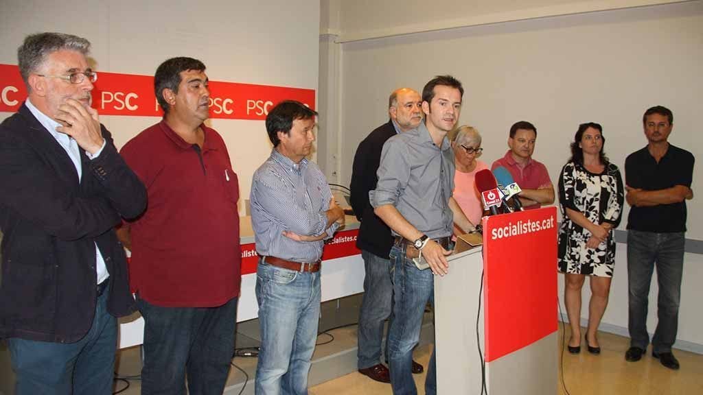 A la imatge, la comissió política sortint del PSC