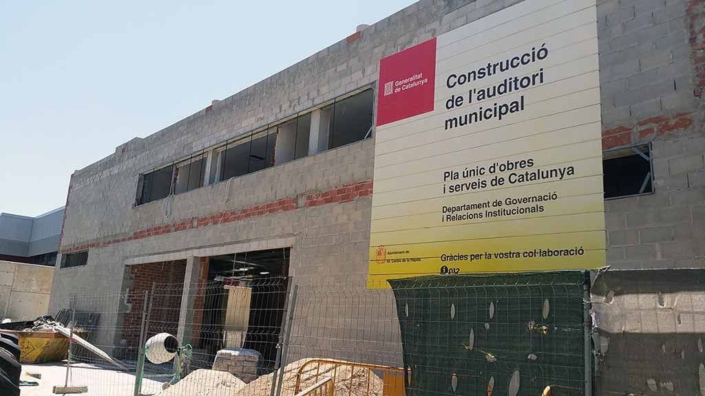 Imatge de l'Auditori durant les obres/ Cedida
