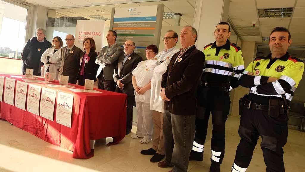 Tortosa fa una crida a la donació de sang Presentació marató 2.0 a l'Hospital Verge de la Cinta de Tortosa / Cedida
