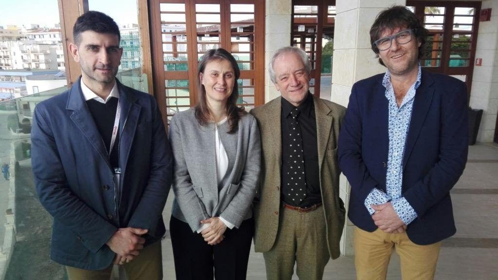 D'esquerra a dreta: Jordi Rius, Secretari de la DO Terra Alta; Meritxell Serret, Consellera d’Agricultura; Salvador Puig, director d’INCAVI i Joan Arrufí, President DO Terra Alta