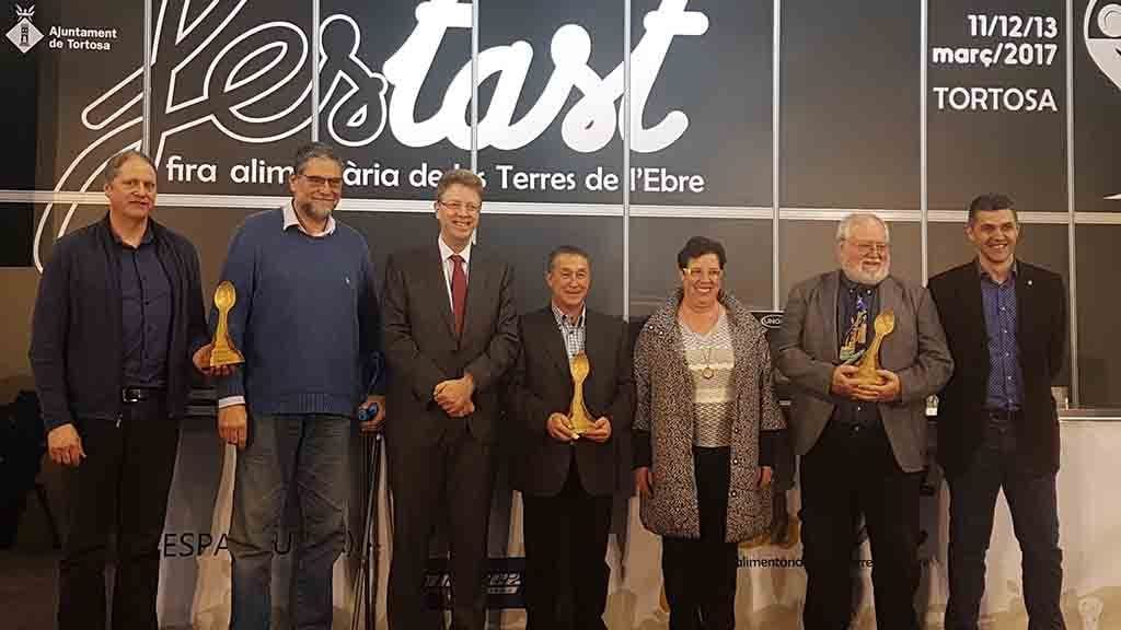 Xocolates Creo, Sorolla Bacallaners, el restaurant Lluerna i Josep M.Blasi, premis gastronòmics Llorenç Torrado Guanyadors dels Premis Gastronòmics Llorenç Torrado / Cedida