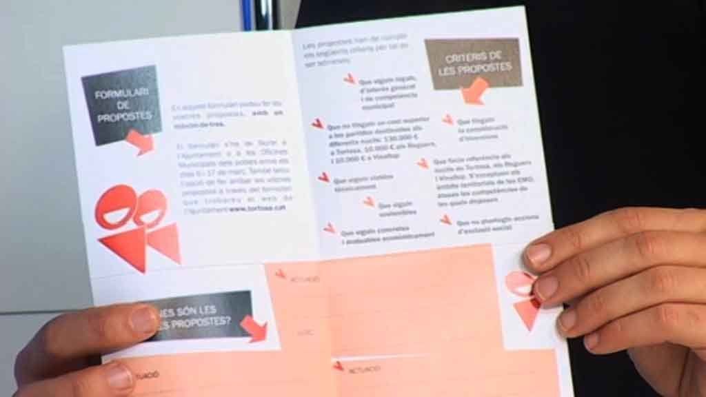 Recullen més de 600 propostes en els pressupostos participatius de Tortosa