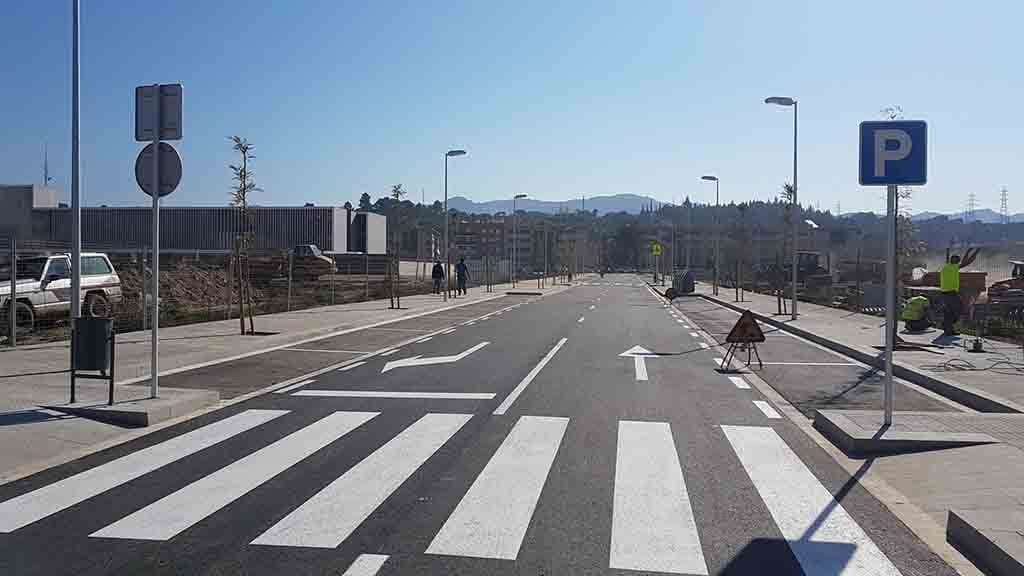 Una de les noves carreteres d'accés / Cedida