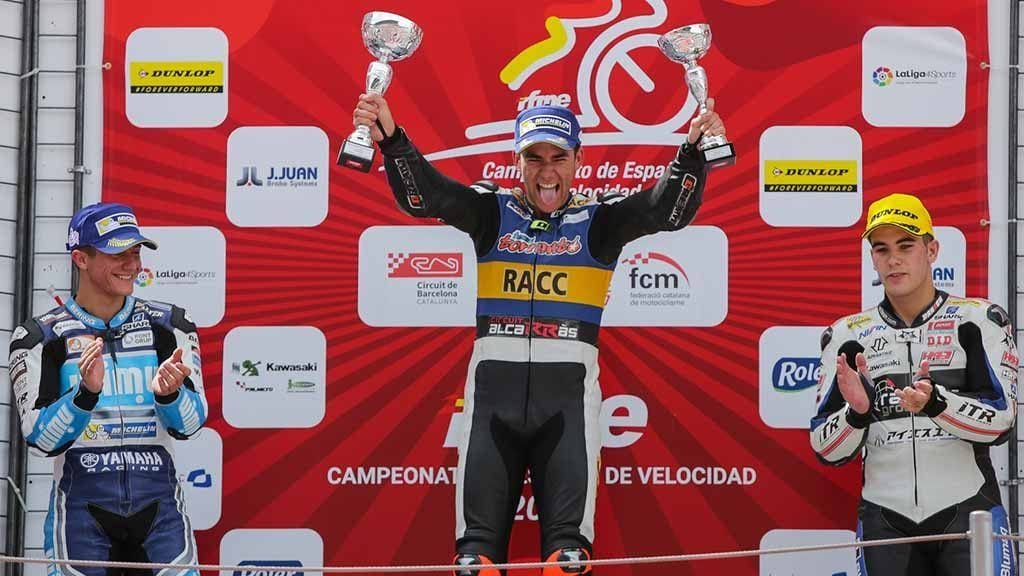 Marc Alcoba al podi del circuit de Barcelona / RFEM