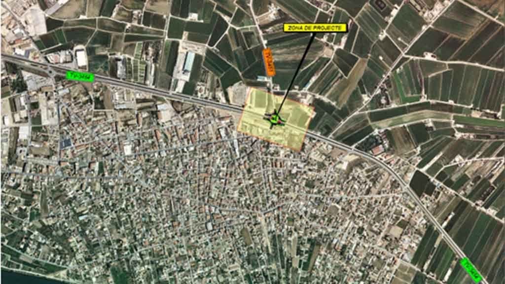 Adjudiquen les obres d’una rotonda a la TV-3454 a Deltebre Mapa on s'ubicarà la rotonda /TES