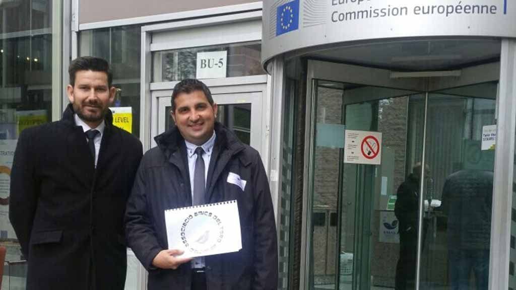 Ivan Romeu, responsable d’àmbits del PDeCAT de l'Ebre a Brussel·les (esquerra)