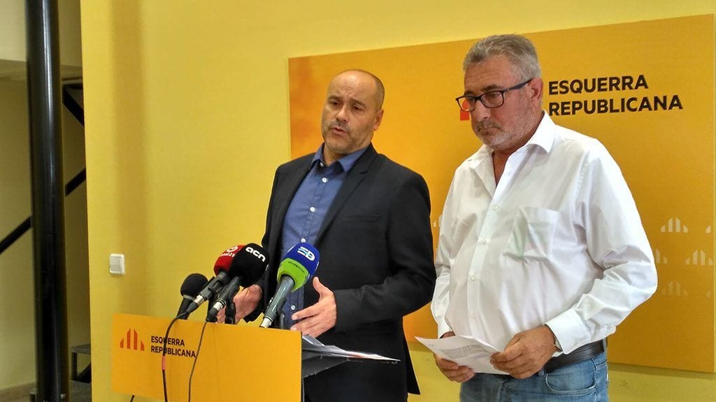El diputat Jordi Salvador i el senador Miquel Aubà.