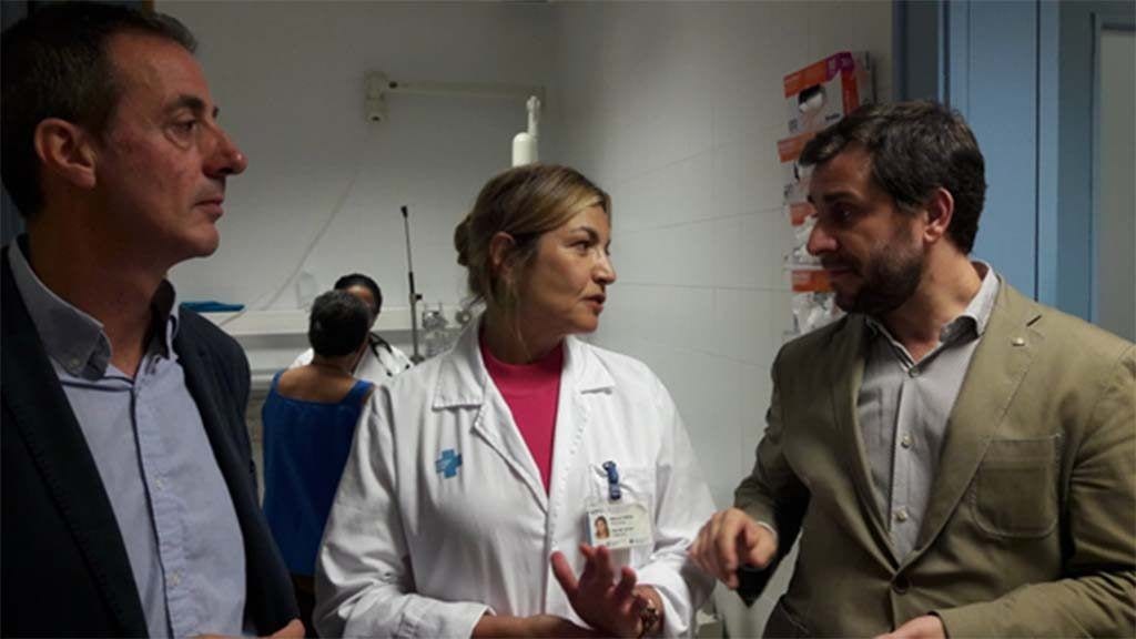 Antoni Comín visita la Gerència Territorial de l’ICS a Terres de l’Ebre