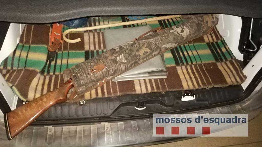 Escopeta requisada / Mossos d'Esquadra