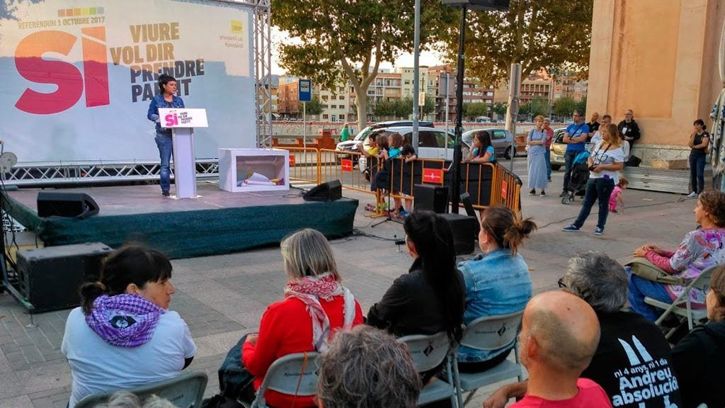 Anna Gabriel (CUP): «Seria un detall poder votar sense l’amenaça franquista del riu»