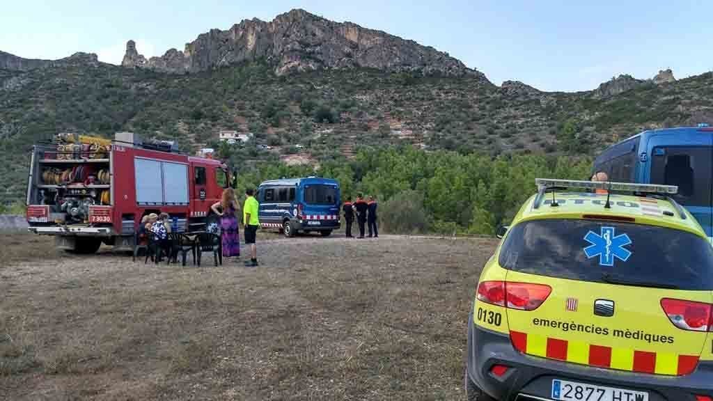 Mor un home en esclatar-li una explosiu casolà en una finca de Roquetes Imatge de satèl·lit de la zona del Barran de Matamoros