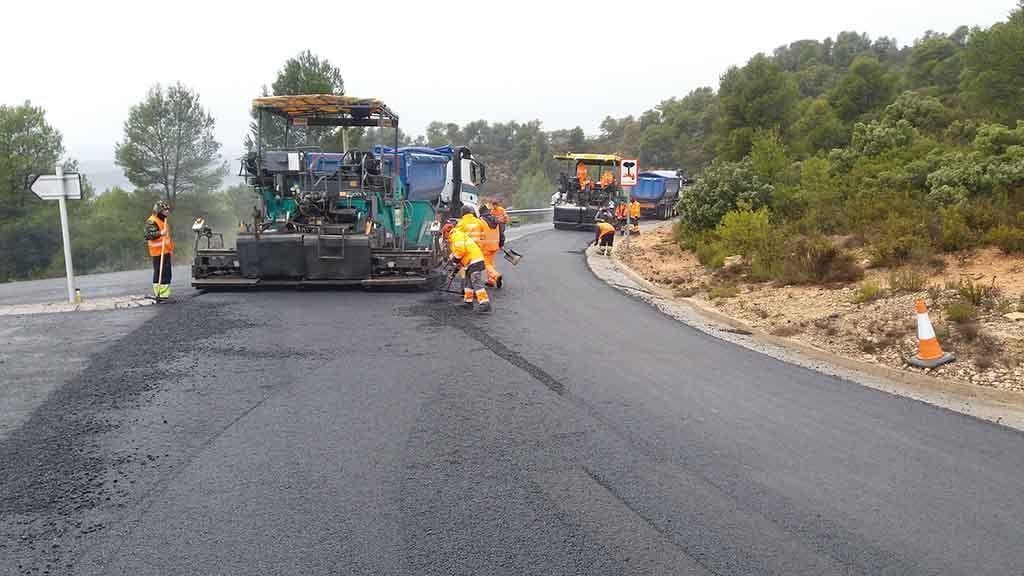 Treballs a la C-233 a la Palma d'Ebre / Cedida