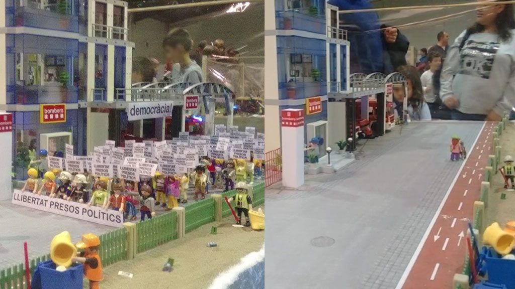 Amposta retira la maqueta de la manifestació de ‘clicks’ davant la pressió virtual