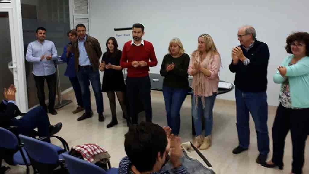 Iván Romeu, al centre de la imatge, nou president del PDeCAT al Montsià / Cedida