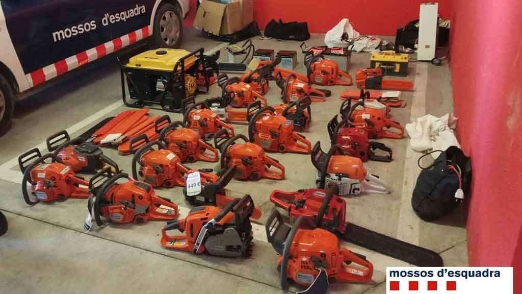 Maquinaria robada / Mossos d'Esquadra