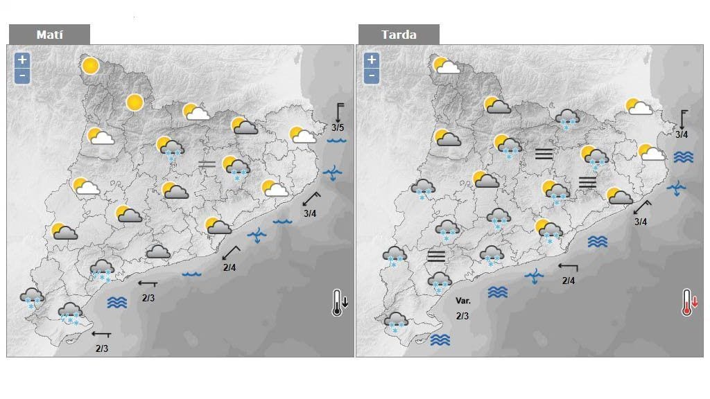 Comencen les primeres nevades a les Terres de l’Ebre