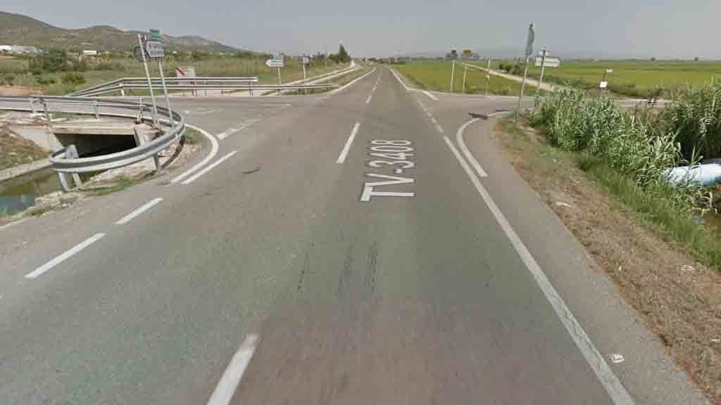 La Diputació de Tarragona inverteix gairebé quatre milions d’euros en la millora de la xarxa viària al Montsià Punt d'encreuament entre la TV-3408 i la TV-3406 on s'ubicarà la nova rotonda