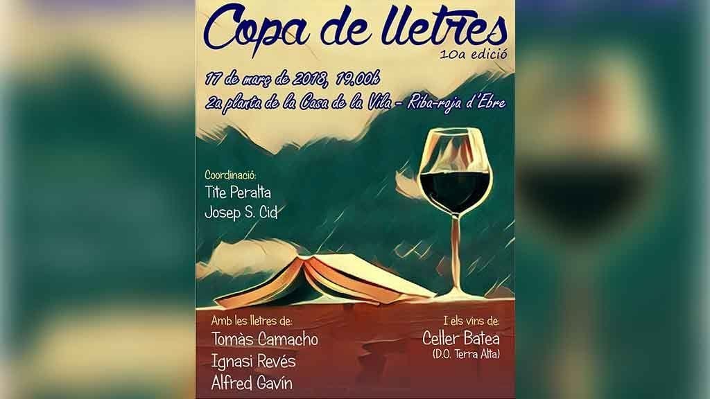 Riba-roja d’Ebre combina aquest dissabte vi i literatura en la Xa edició del Copa de Lletres