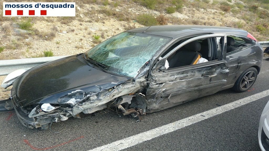 Detenen un conductor begut després de provocar un accident múltiple a l’N-340 al Baix Ebre i fugir