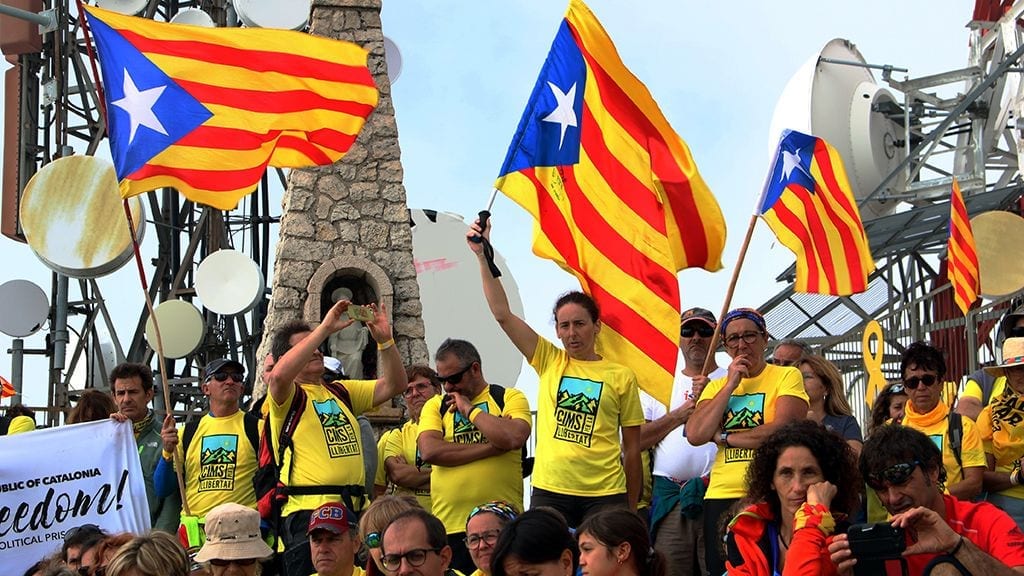 Un miler de persones a Mont Caro per la llibertat de Forcadell i tots els presos Font: Mar Rovira (ACN)