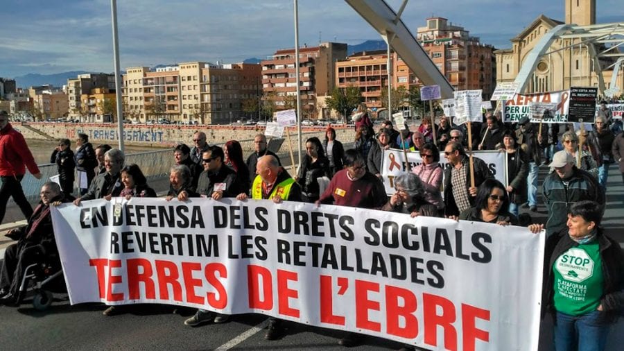 400 manifestants a Tortosa per unes pensions dignes i els drets socials