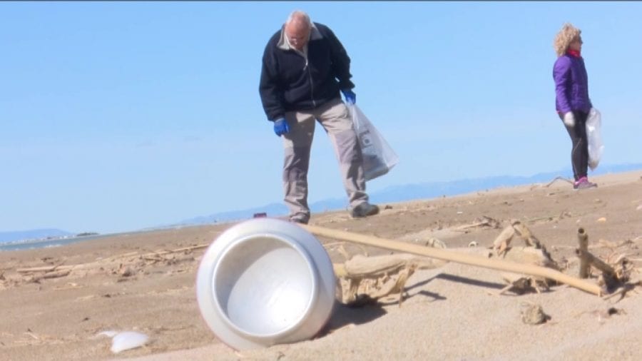 La majoria dels residus de la costa de l’Ebre són plàstics