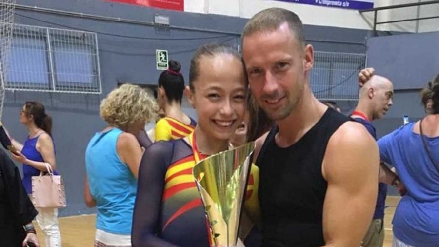Anouk Vizcarro (CP l’Aldea) al campionat d’Europa de patinatge amb la selecció espanyola