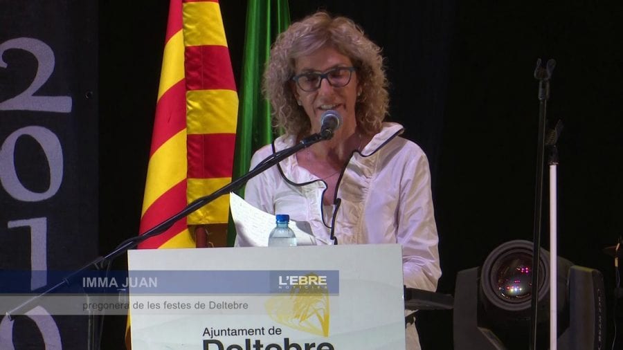 Imma Juan, dona i deltaica, al pregó de Deltebre