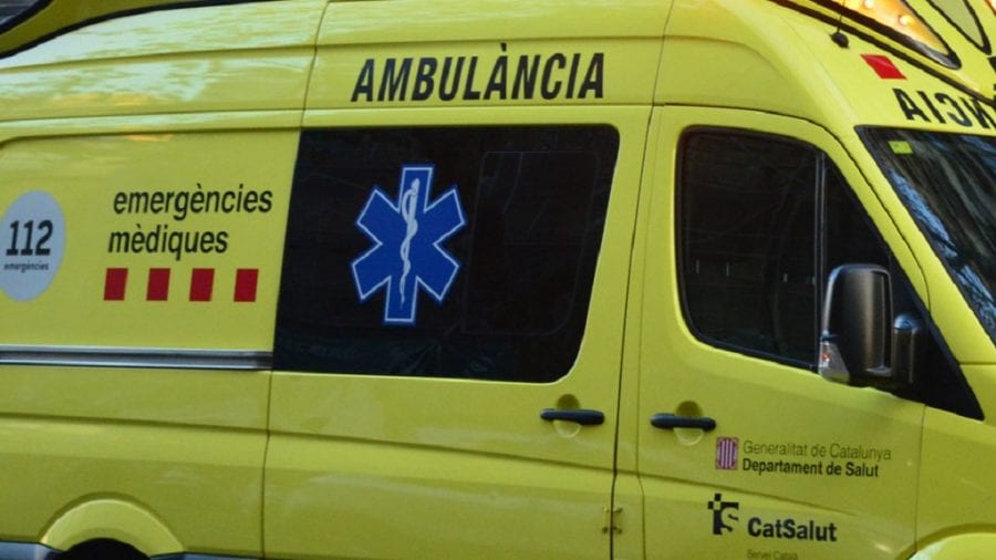 Accident a la Sénia amb dos vehicles implicats
