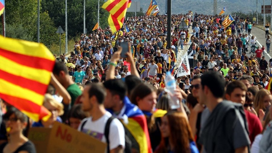 Multitudinària manifestació a Tortosa per reclamar l’amnistia dels presos polítics