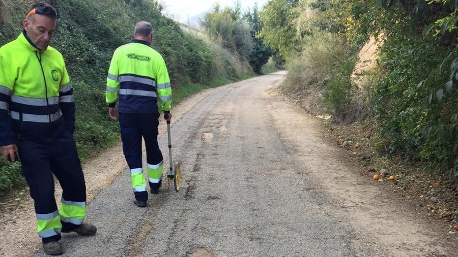 El Consell Comarcal del Baix Ebre repara el ferm en mal estat de la Via Verda entre Tortosa i Xerta