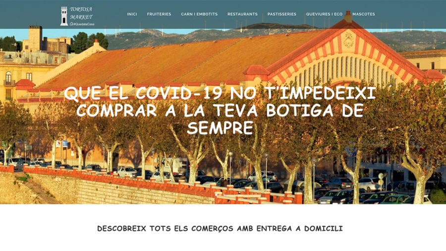 Un grup de programadors crea Tortosa Market, una plataforma digital que agrupa tots els establiments que fan entrega a domicili