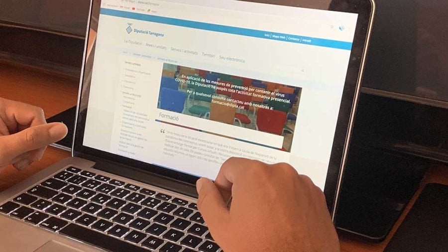 Més de 2.500 empleats públics d’arreu de Catalunya es formen amb els cursos virtuals oferts per la Diputació durant el confinament