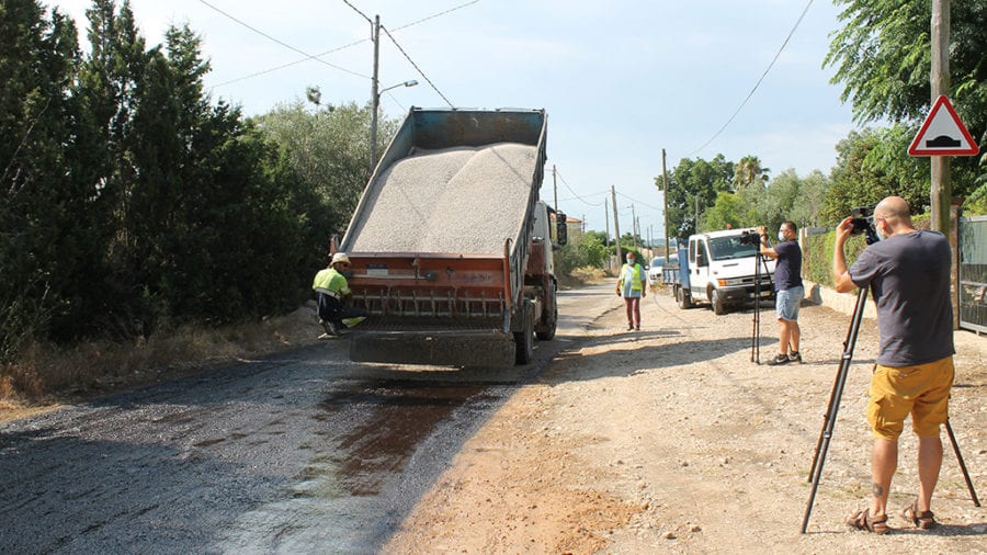 L’Ajuntament de l’Aldea inicia les obres de millora del ferm de 14 camins municipals