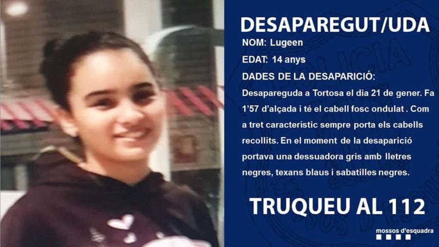 La prova d’ADN confirma que el cadàver trobat al riu Ebre a Amposta és el de la jove de 14 anys desapareguda a Tortosa