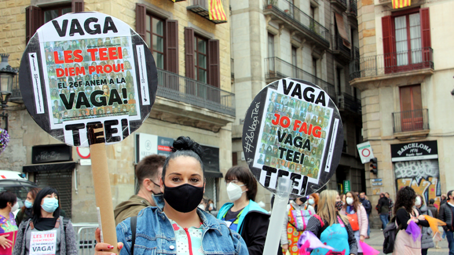 Educació xifra en un 41,67% el seguiment de la vaga de les tècniques especialistes en educació infantil a l’Ebre