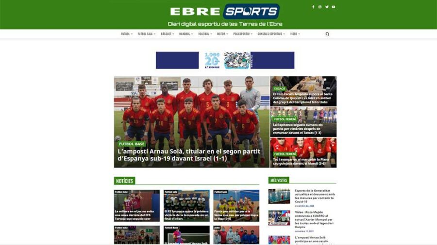 Naix ‘Ebresports.cat’, el primer diari digital esportiu de les Terres de l’Ebre