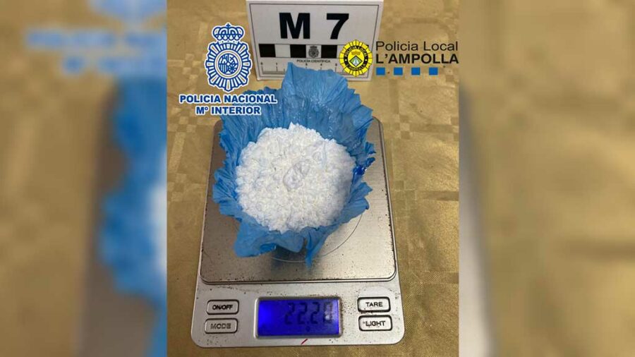 Desmantellen un punt de venda de cocaïna en un domicili en el qual residien dos menors d’edat a l’Ampolla
