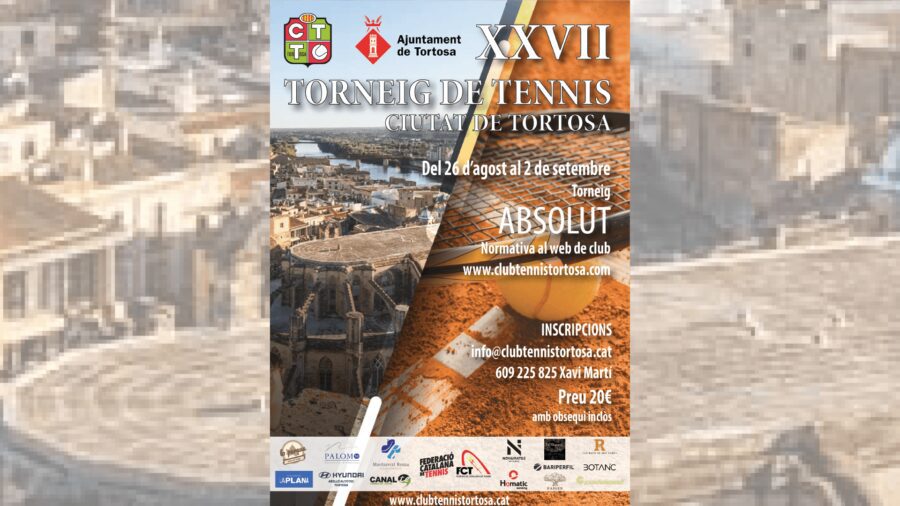 La nova junta del Club de Tennis Tortosa encapçalada per Francesc Minguell, recupera vint-i-set anys després, el prestigiós torneig de tennis Ciutat de Tortosa