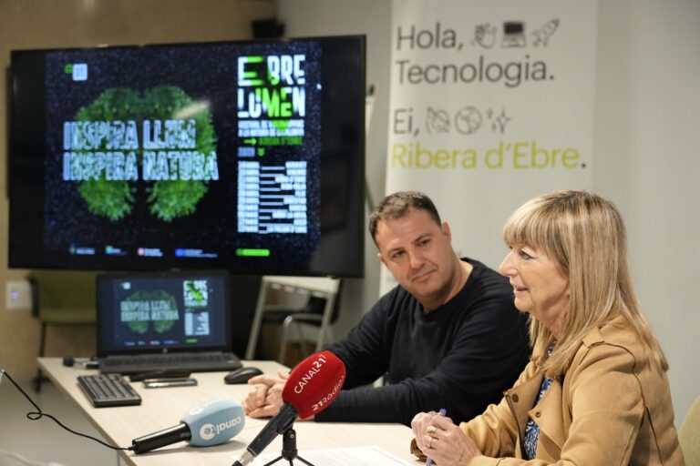 ‘Inspira Natura’, lema del festival EbreLumen de videomapping i natura per promocionar la Ribera
