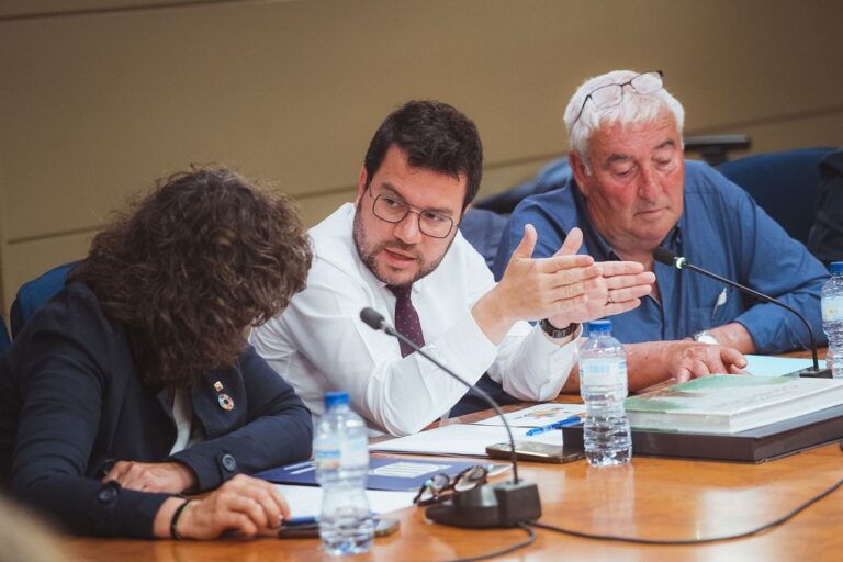 Aragonès: «La connexió de la Conca de l’Ebre amb les conques internes de Catalunya no és una opció»