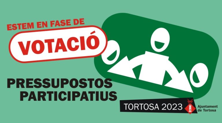 En marxa, fins l’11 de maig, la votació dels pressupostos participatius de Tortosa amb 55 propostes vàlides