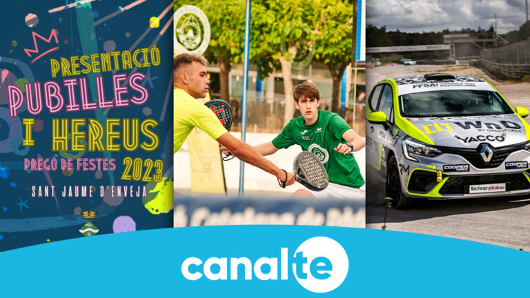 Pubilles, pàdel i motor, directes destacats d’aquest cap de setmana per Canal TE