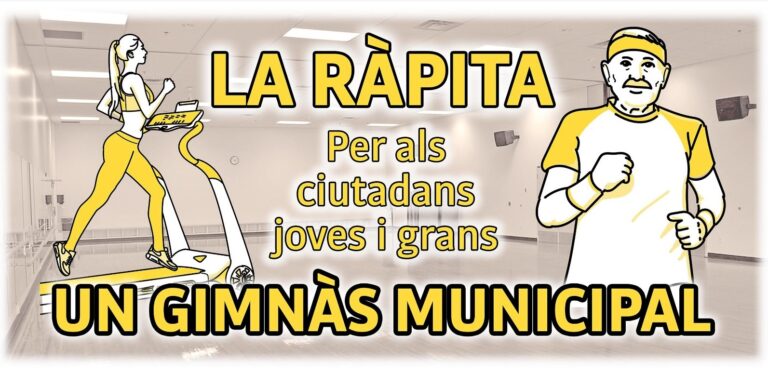Concentració davant l’Ajuntament de la Ràpita el pròxim dia 27 per reclamar un gimnàs municipal