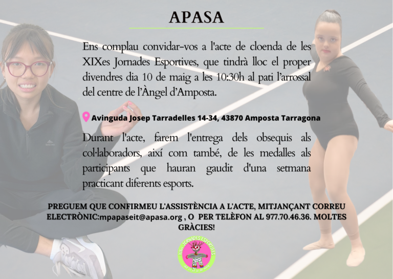 170 persones participen a les XIXes Jornades Esportives organitzades per APASA